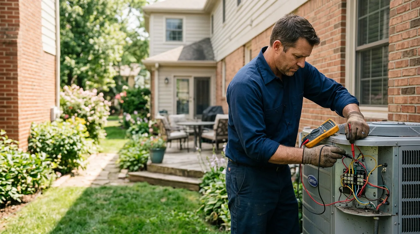 HVAC technician working near Parsons, TN